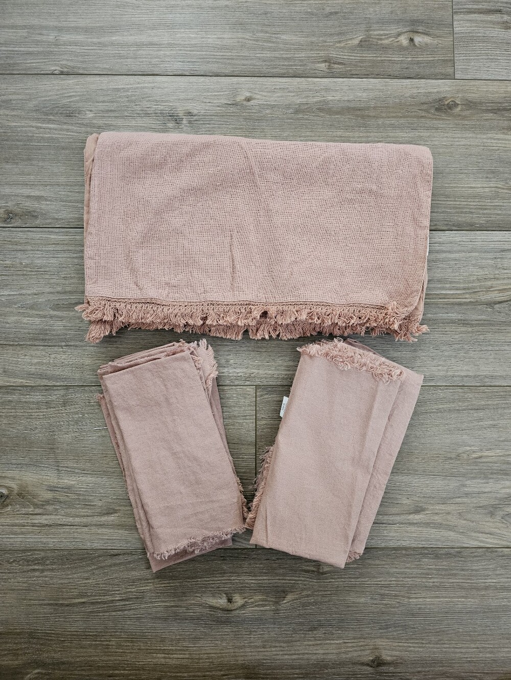 Hearth And Hand By Magnolia Dusty Pink Table Runner And Napkin Set